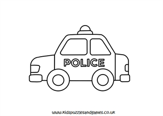 Police car louring page