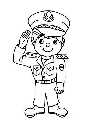 Useful images of policeman coloring pages to learn about the police and what they do