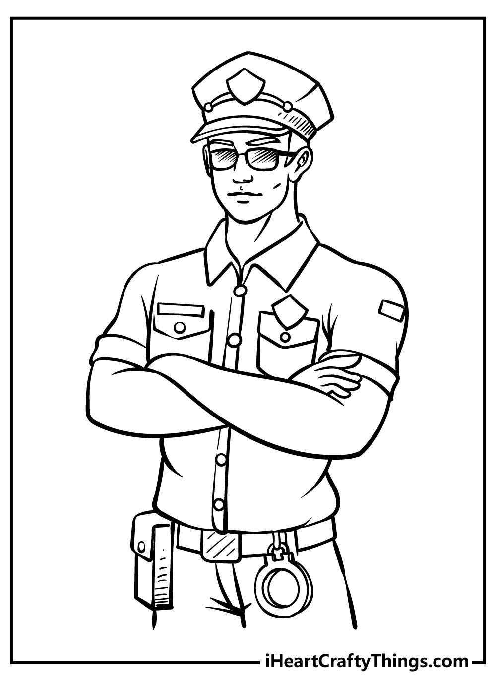 Police coloring pages free printables