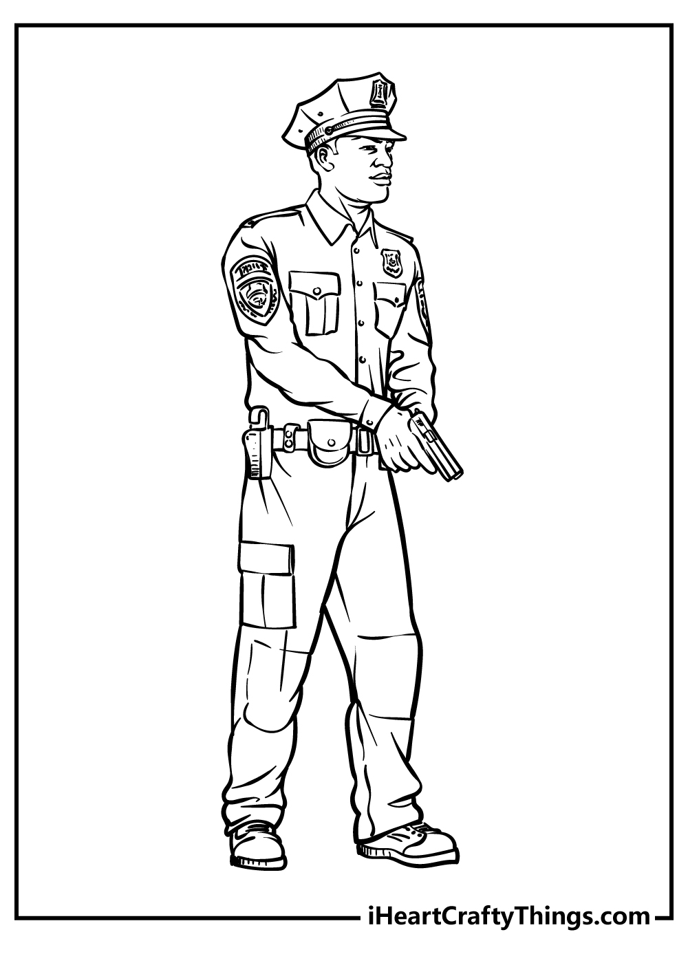 Police coloring pages free printables