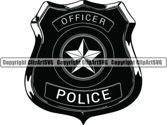 Police badge officer cop law enforcement uniform crime criminal security legal justice systemsvgpng clipart vector cricut cut cutting download now