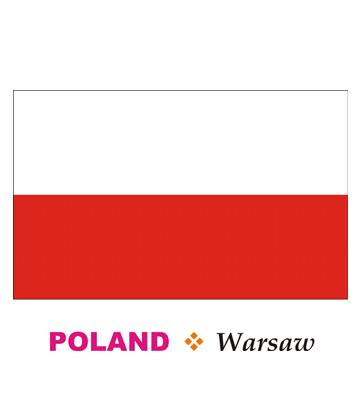 Poland flag coloring pages for kids to color and print