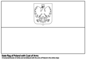 Flag of poland coloring page free printable coloring pages