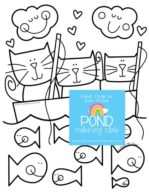 Pond animals â pond coloring club