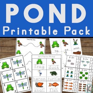 Ððð free from the pond printable worksheets for kids