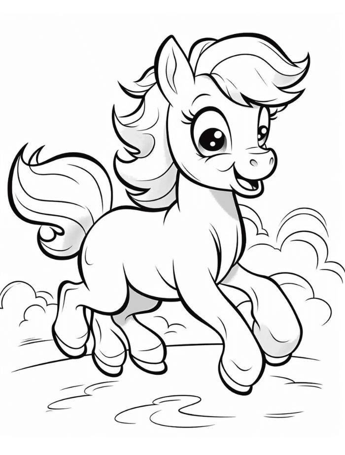 Pony coloring pages hue therapy