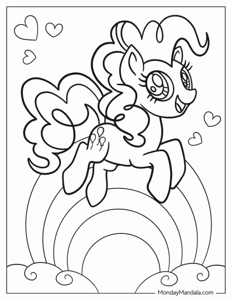 My little pony coloring pages free pdf printables