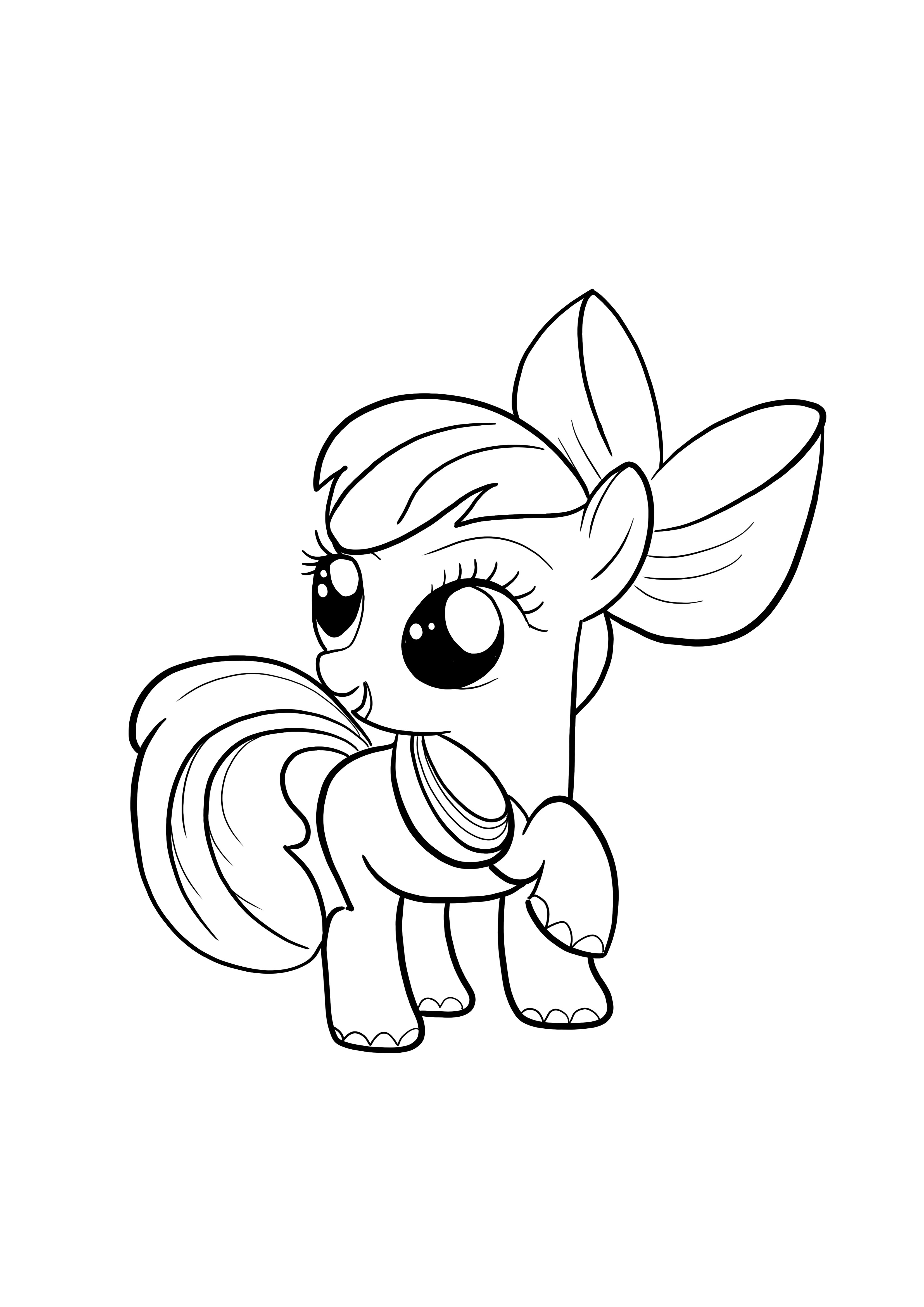 Free printable coloring pages of little pony for kids a free printable coloring page of baby