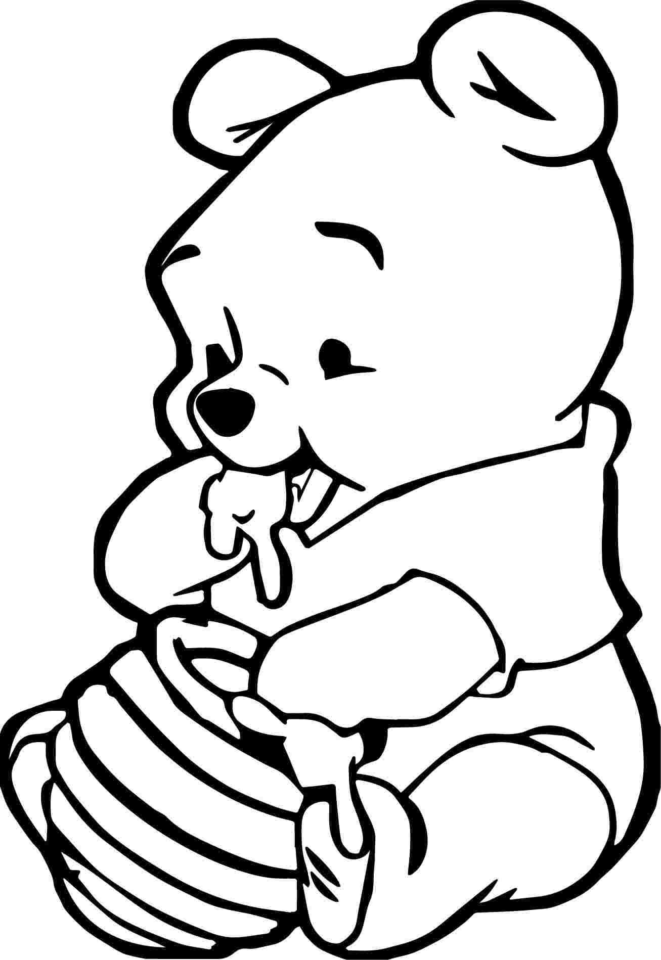 Coloring pages pooh bear coloring page beautiful free printable baby