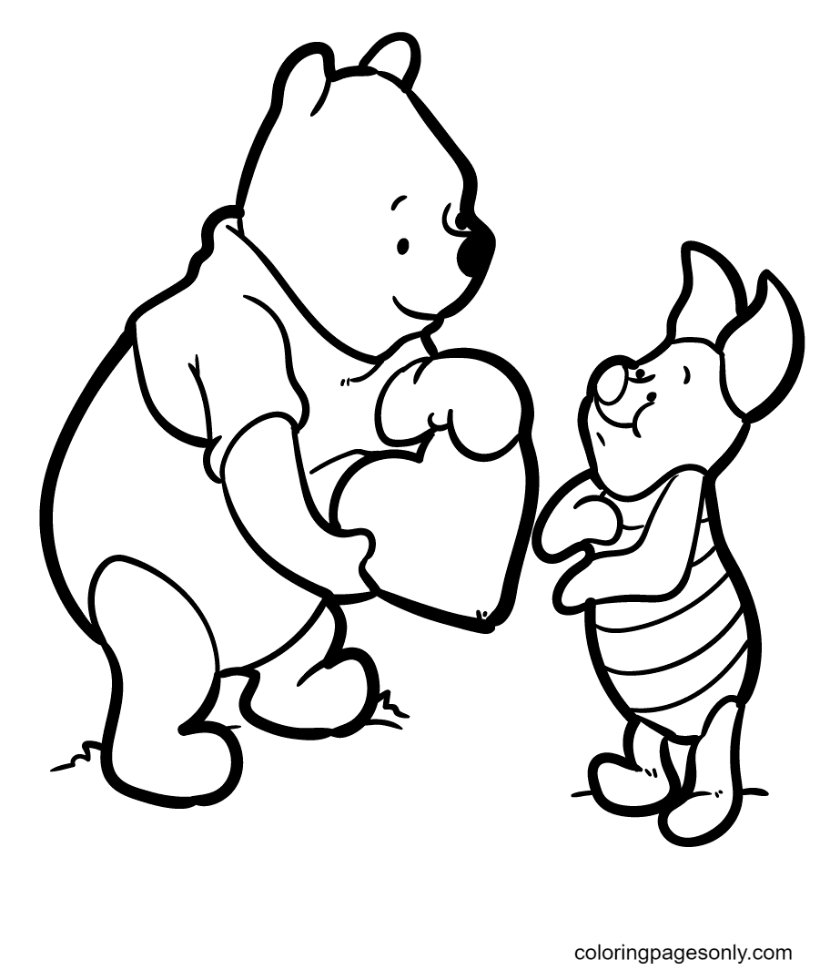 Winnie the pooh coloring pages printable for free download