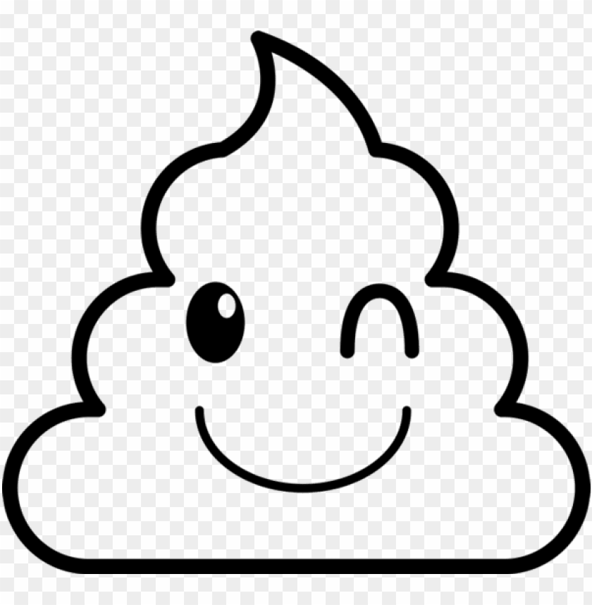 Cute poop coloring pages png transparent with clear background id