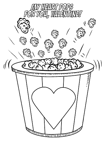 Free printable valentines day coloring pages