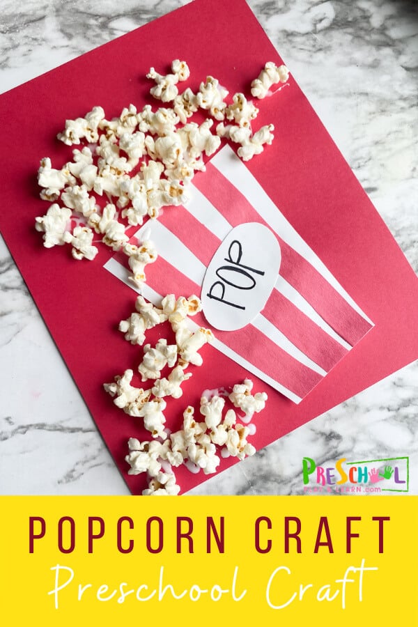 Cute preschool popcorn craft