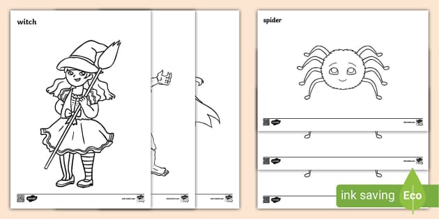 Halloween colouring pages for preschoolers festivals