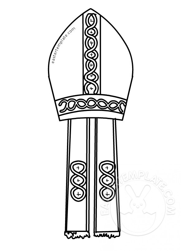 Printable mitre pope template