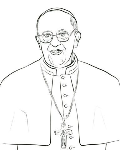 Pope francis coloring page free printable coloring pages