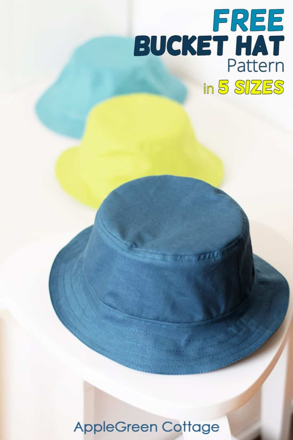 Free bucket hat pattern by applegreen cottage