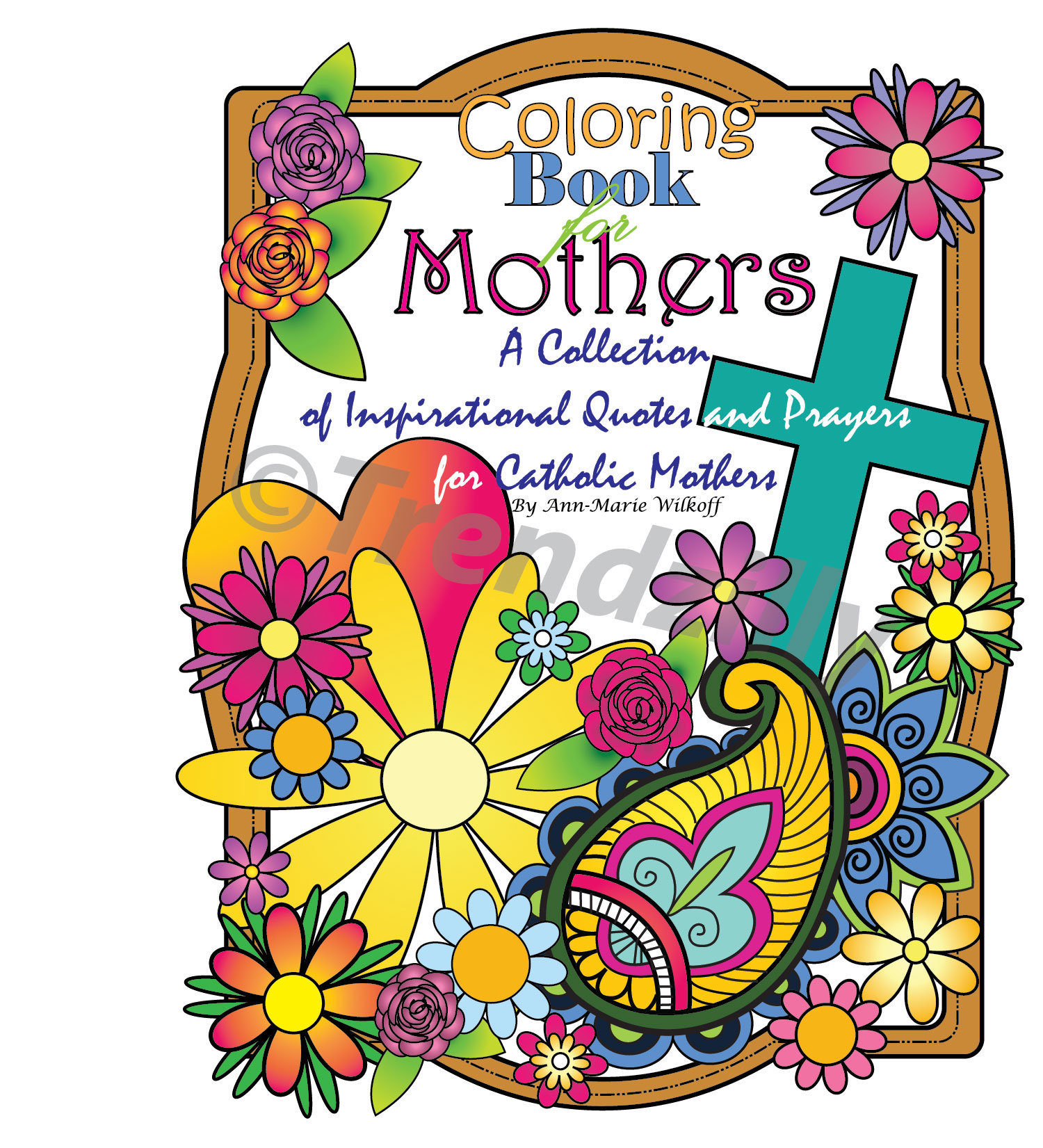 Coloring book for mothers adult coloring book inspirational coloring page saint quotes printable coloring pages mothers inspirational