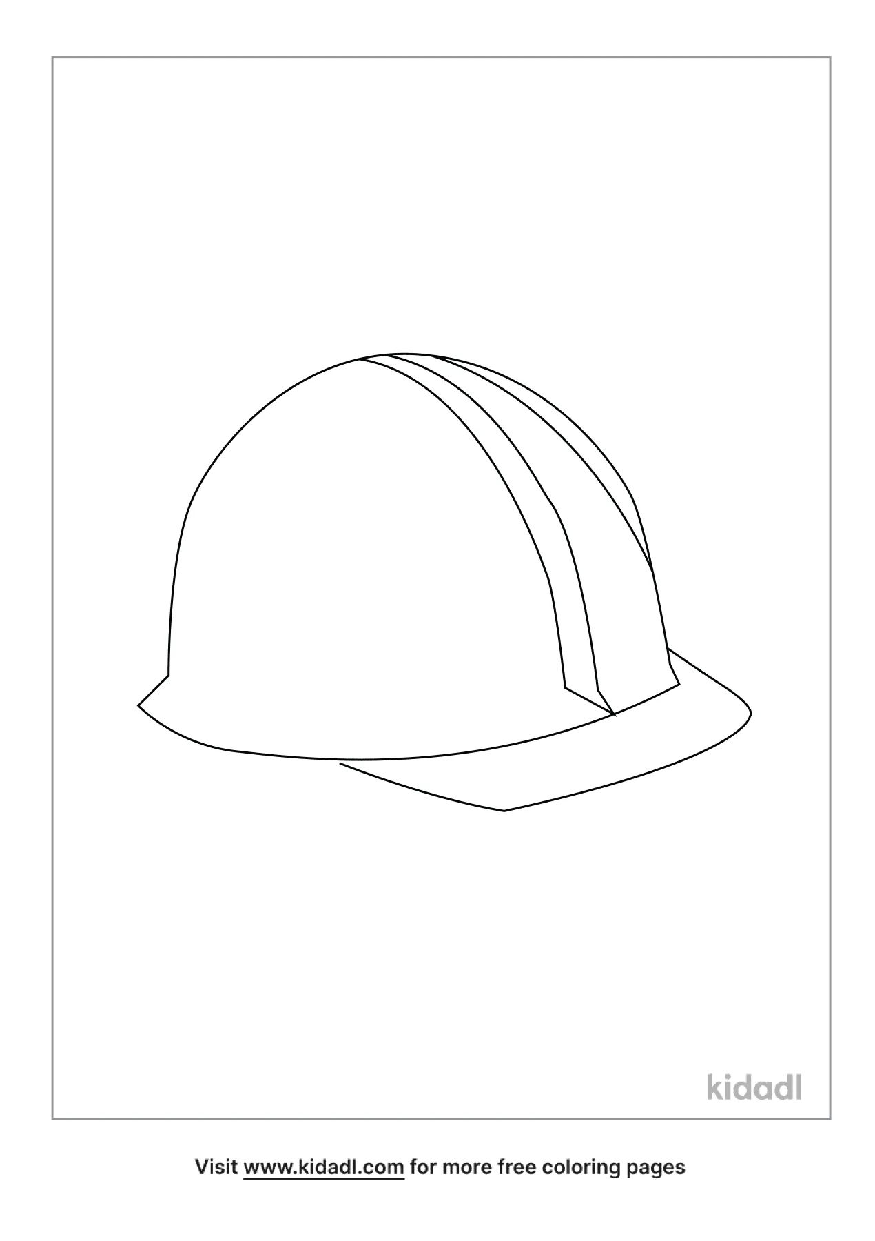 Free construction worker hat coloring page coloring page printables