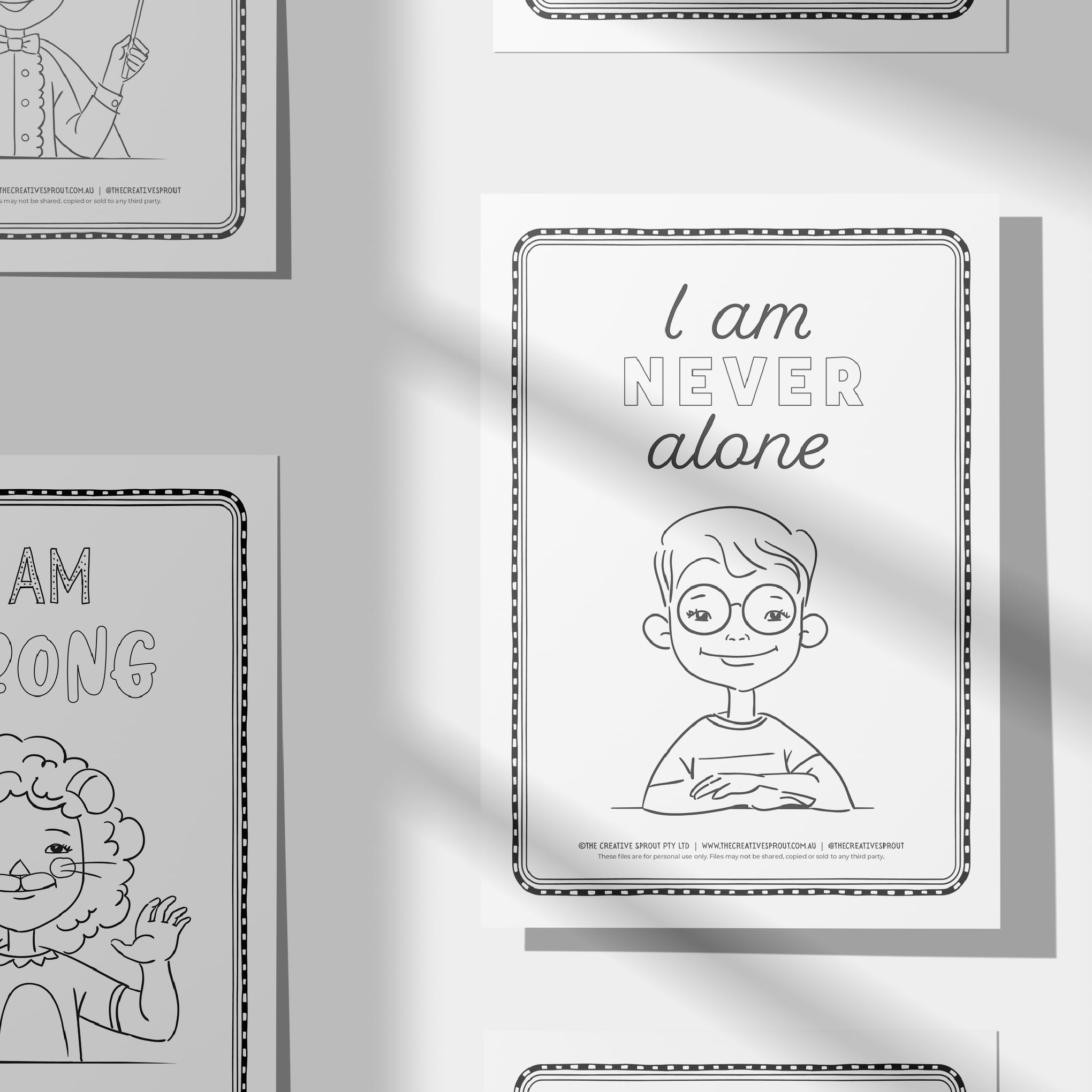 Positive affirmation printable colouring pages for kids â the creative sprout