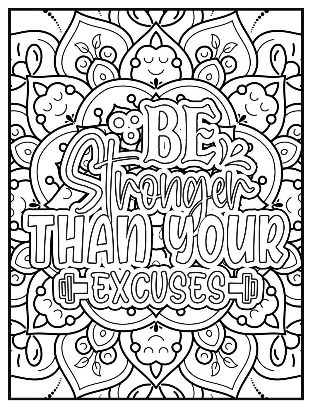 Motivational coloring pages volume