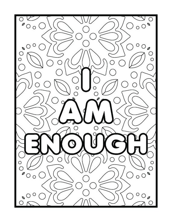 Digital download printable motivational coloring pages