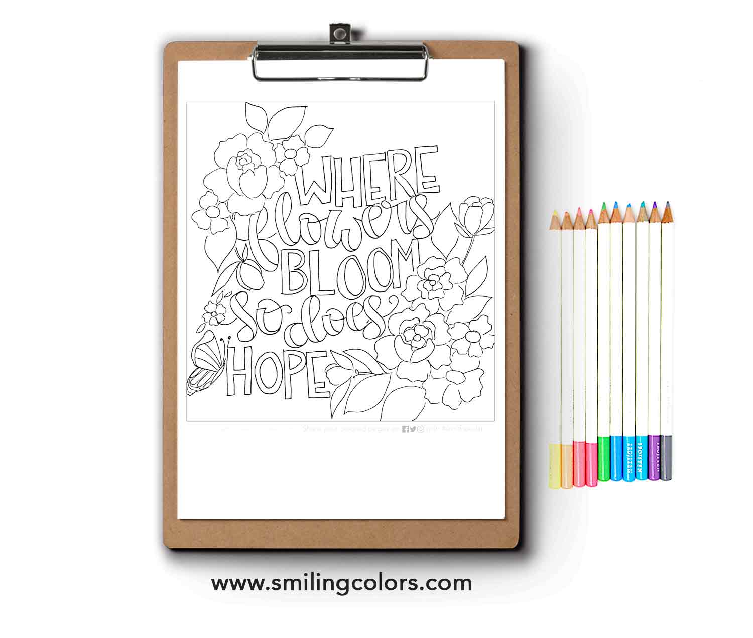 Inspirational coloring page free printable downloads