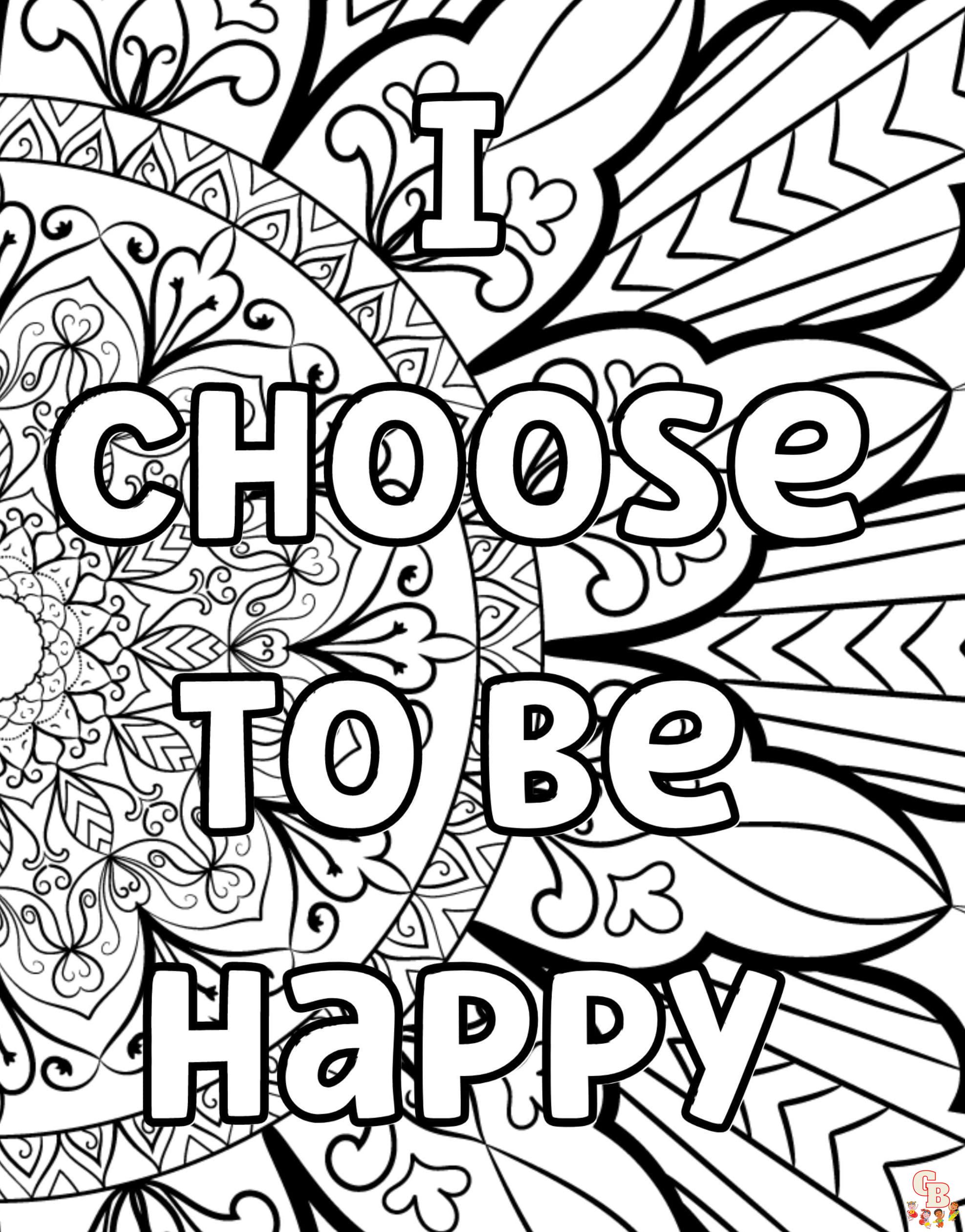 Printable positive affirmation coloring pages free