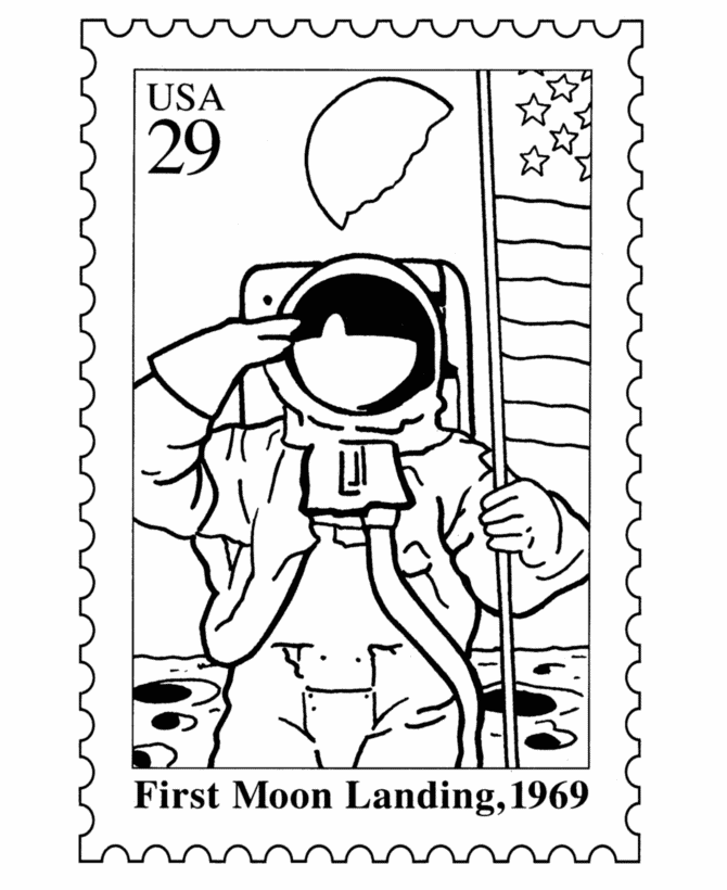 Bluebonkers postage stamp coloring pages