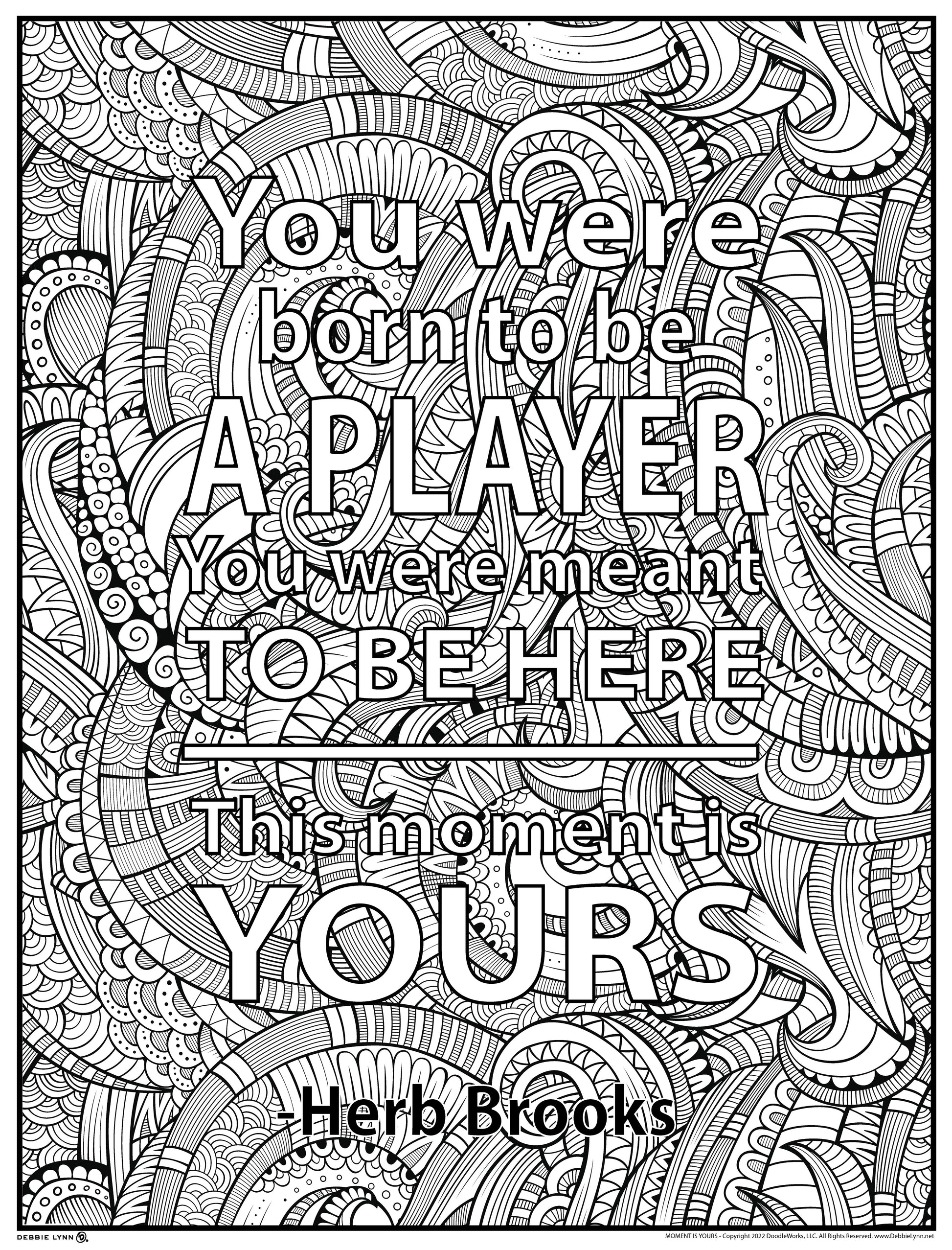 This moment is yours personalized giant coloring poster x â debbie lynn