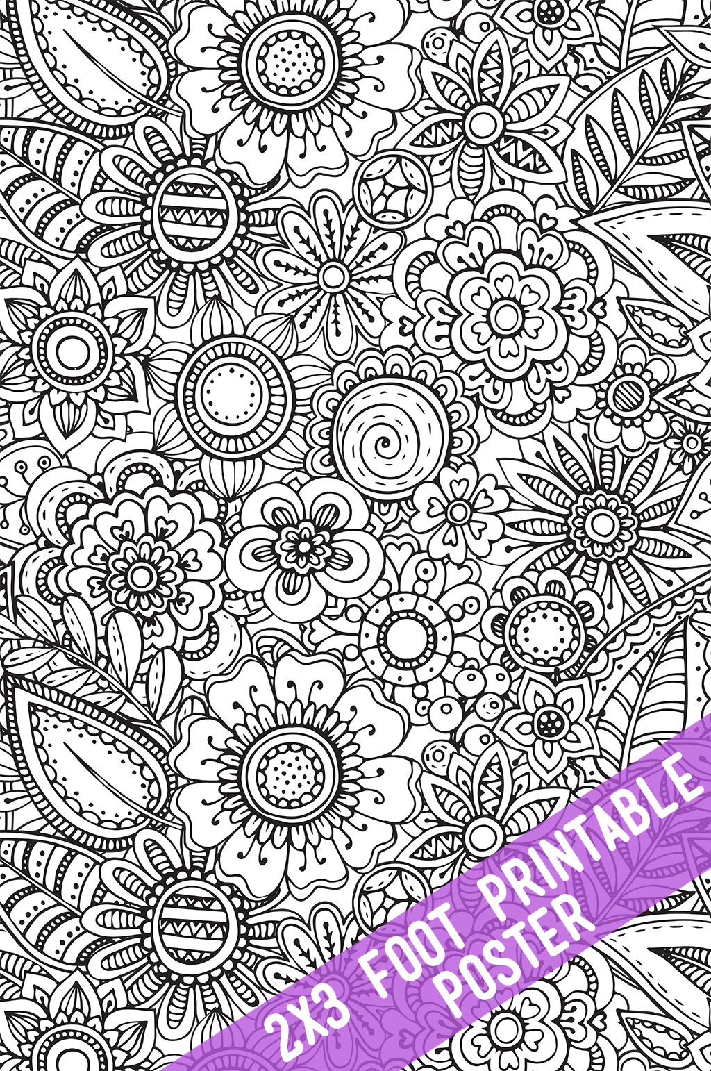 Printable coloring tablecloths and posters