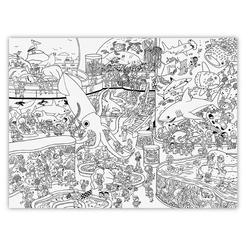 Giant coloring poster