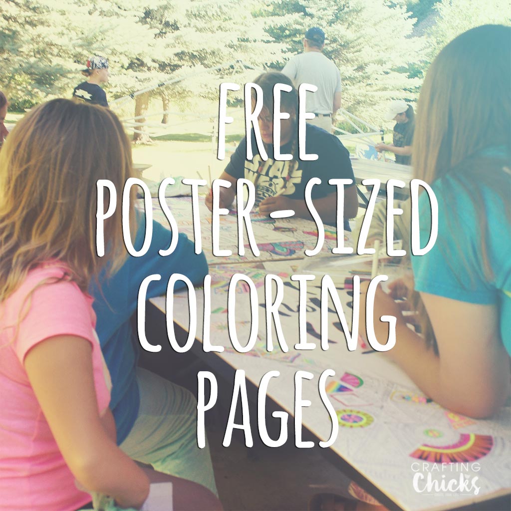 Printable coloring tablecloths and posters