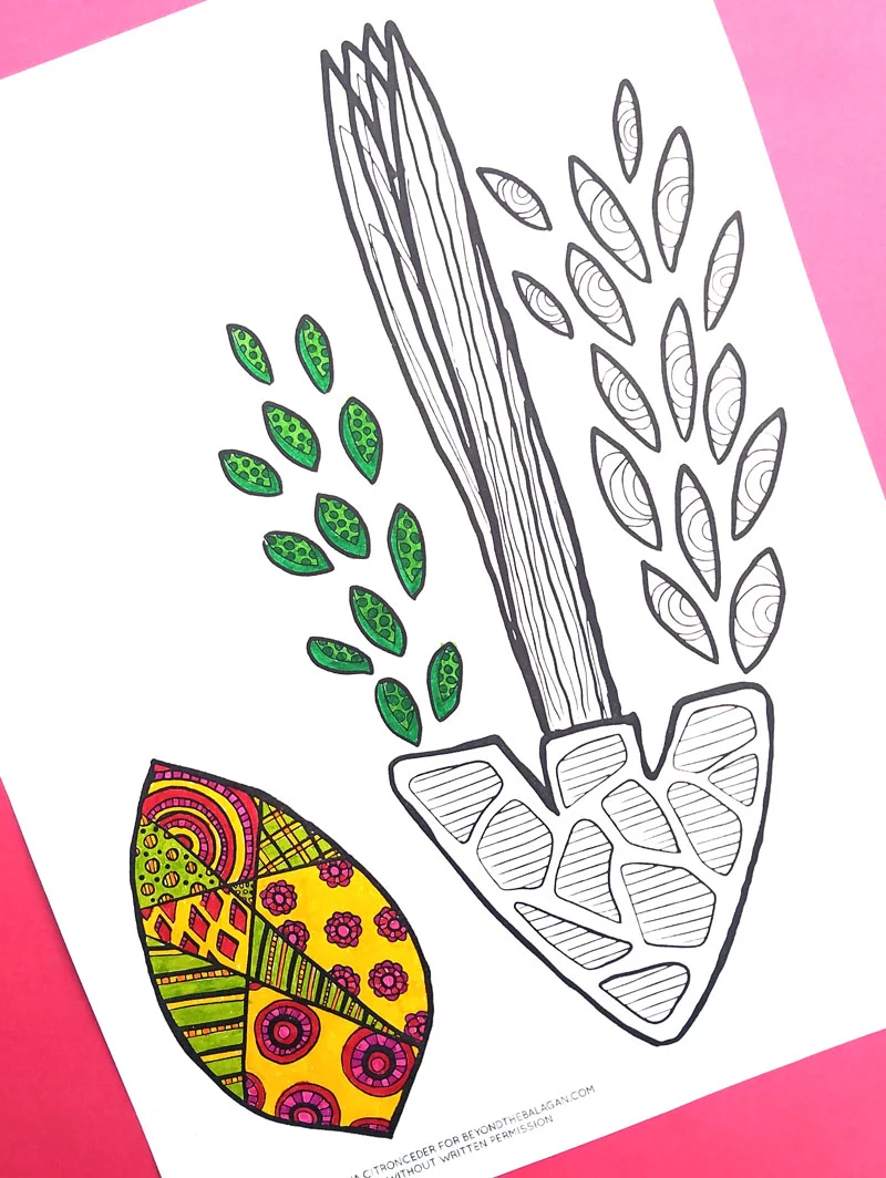 Sukkah poster coloring page