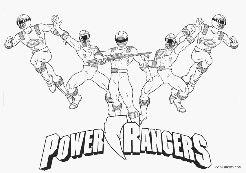 Free printable power ranger coloring pages for kids