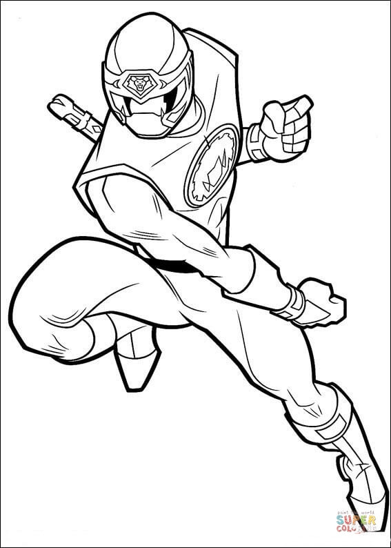 Power ranger coloring page free printable coloring pages