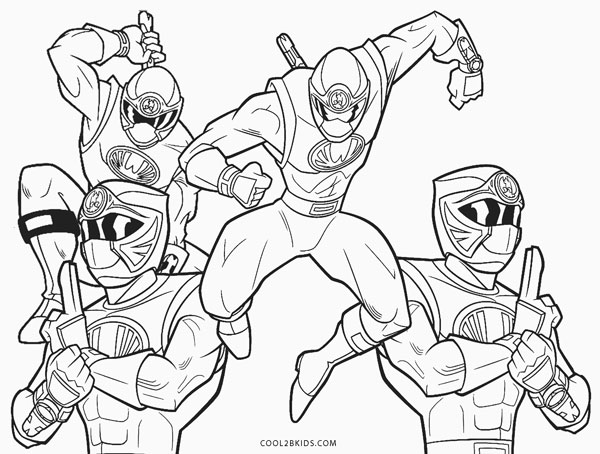 Free printable power ranger coloring pages for kids