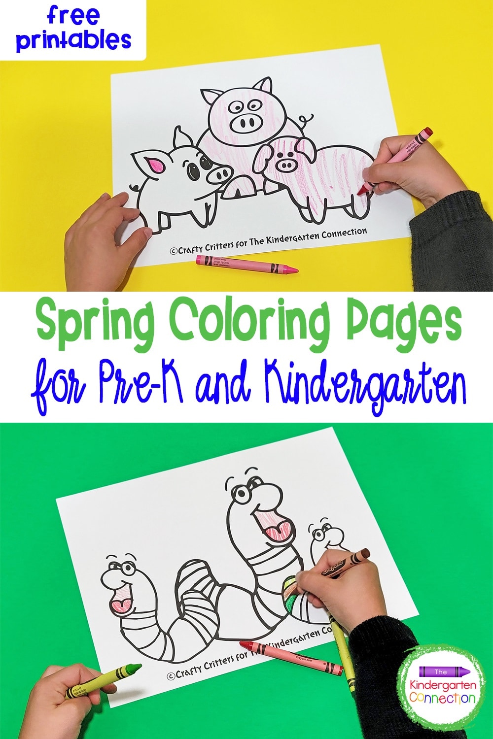 Free printable spring coloring pages