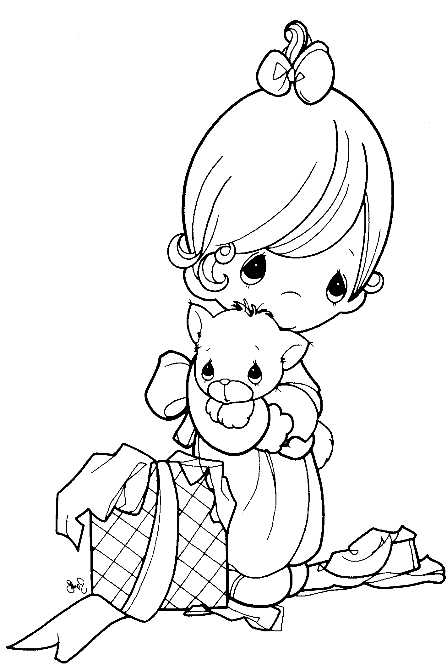 Precious moments coloring pages
