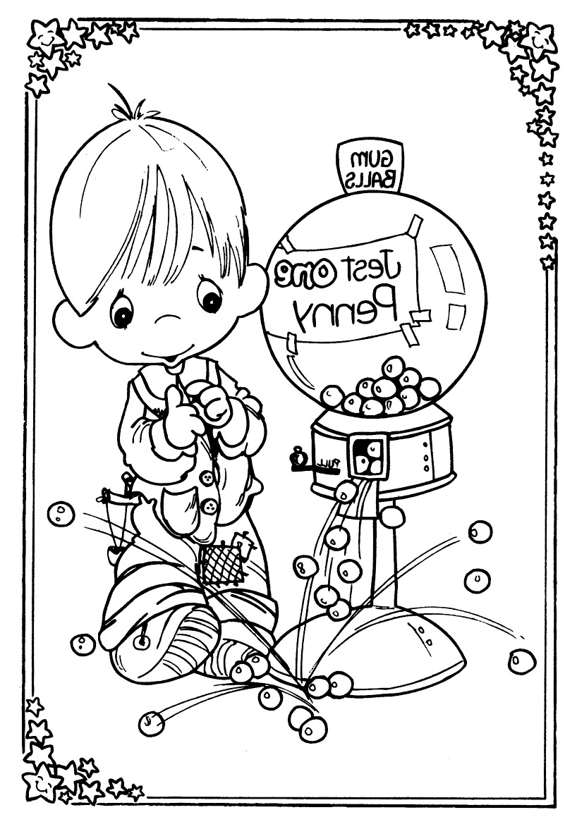 Free printable precious moments coloring pages