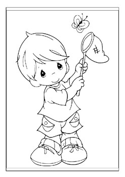 Keep your kids entertained with printable precious moments coloring pages