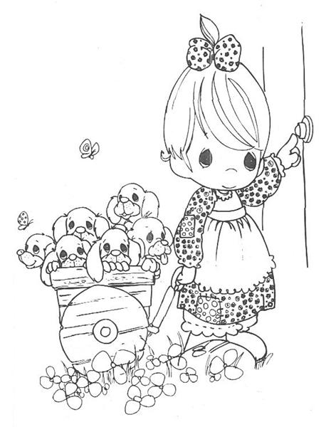 Precious moments coloring pages team colors