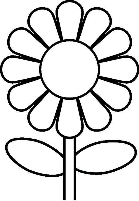 Coloring pages for preschoolers preschool flower coloring pages sunflower coloring pages flower coloring pages kindergarten coloring pages