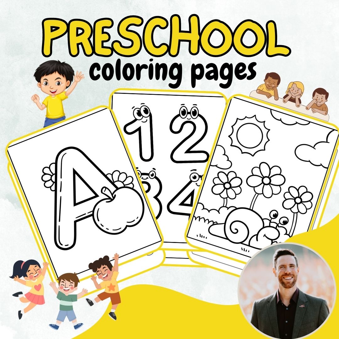 Preschool coloring pages fun educational printable activities for kids made by teachers