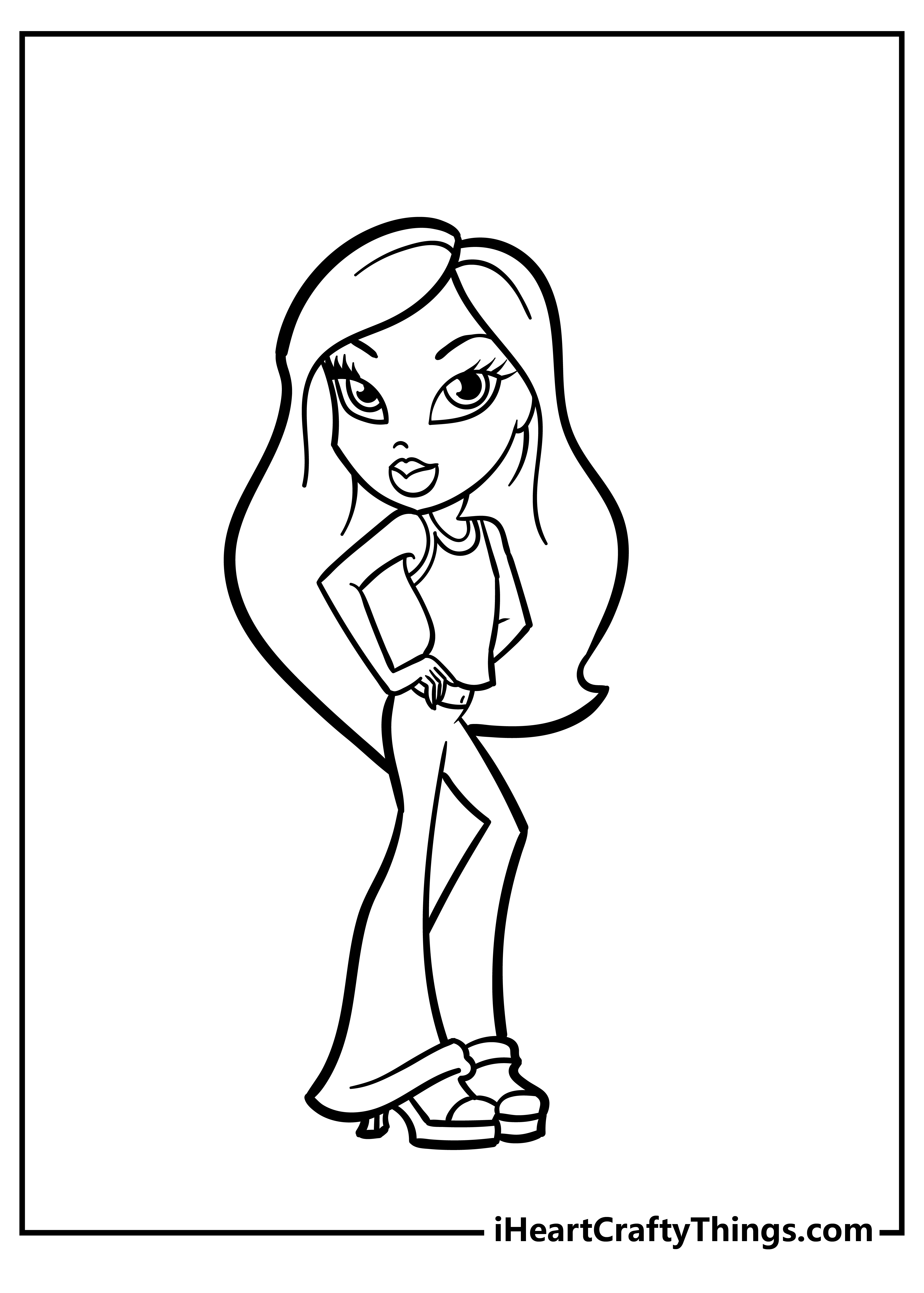 Bratz coloring pages free printables