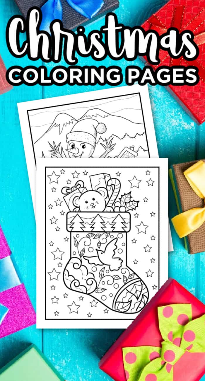 Christmas coloring pages for preschoolers