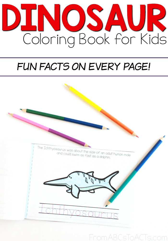 Printable dinosaur coloring book