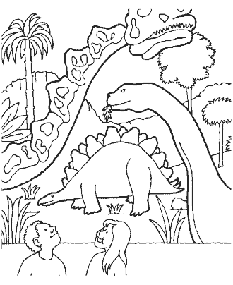 Dinosaur coloring pages for kids