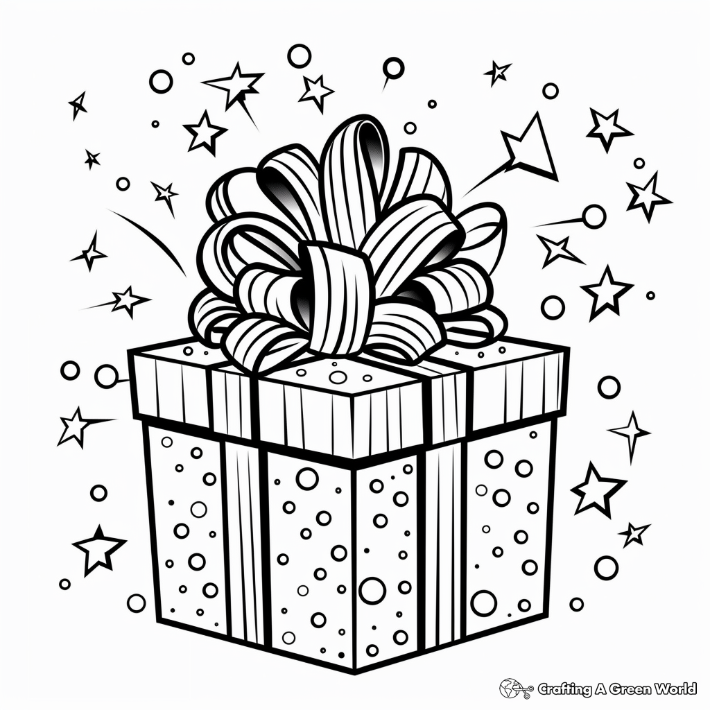 Present coloring pages