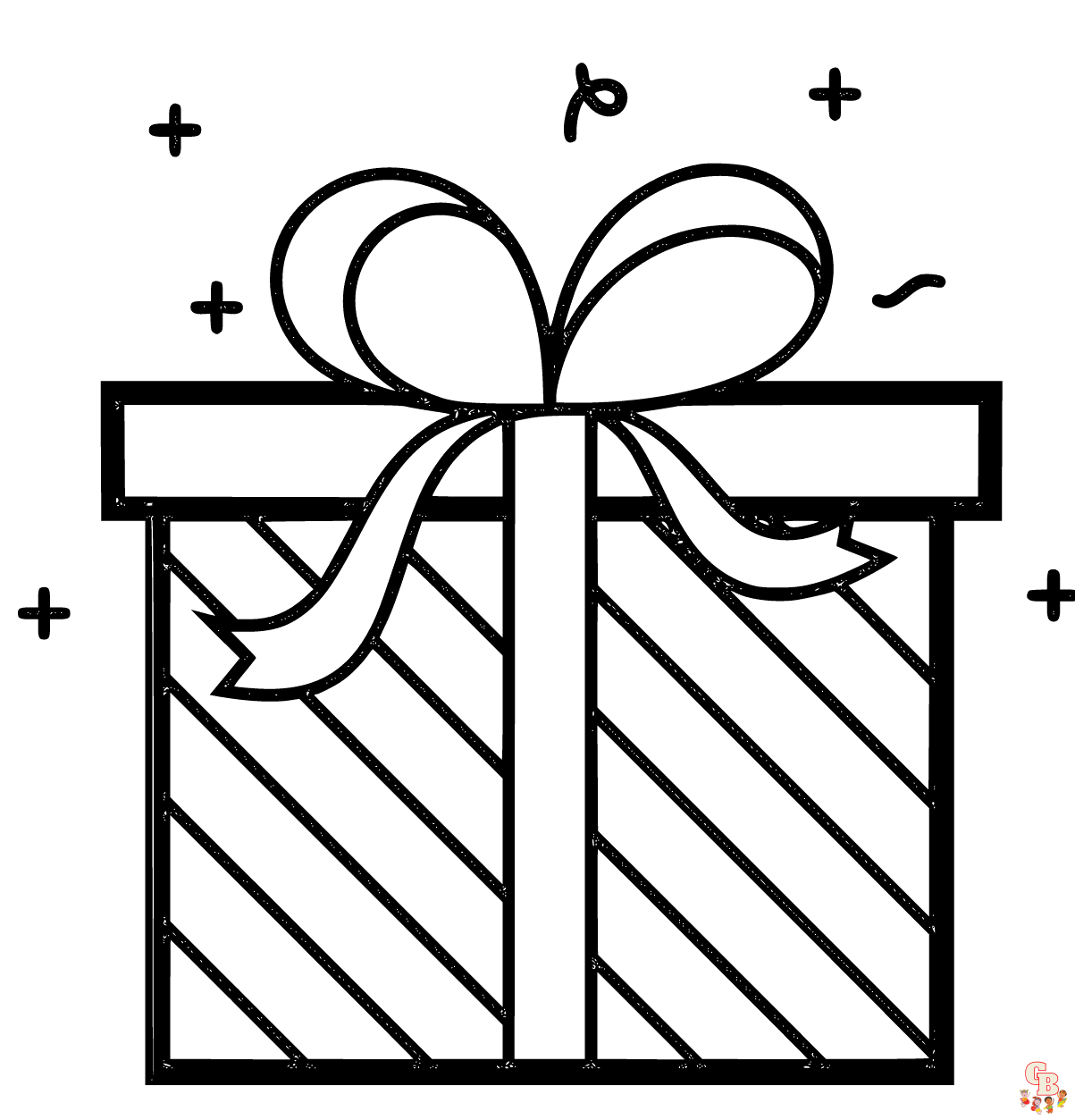 Printable present coloring pages free for kids and adults